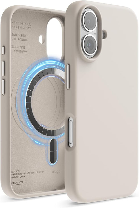 elago iPhone 16 Case Magnetic Liquid Silicone (MagSafe)